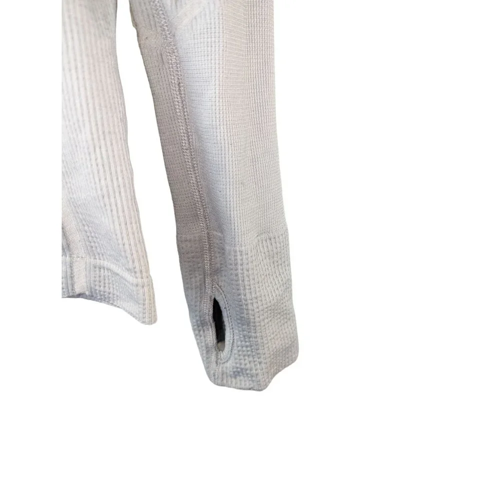 Athleta Small Light Grey Long Sleeve Athletic Shirt - Picture 2 of 9